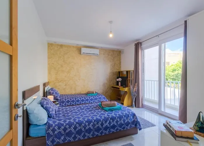 New Spacious 3bdr 2 Bth Bugibba Апартаменты Сент-Полс-Бей